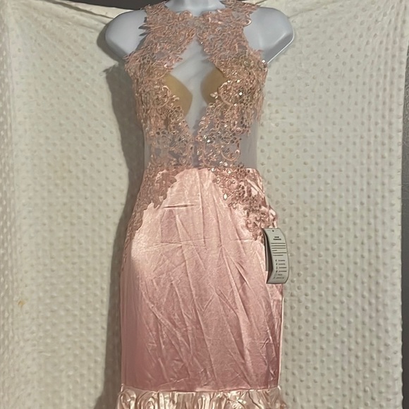 BabyOnline Dress Dresses & Skirts - 𝅺NWT BabyOnline Pink Mermaid style dress with Train